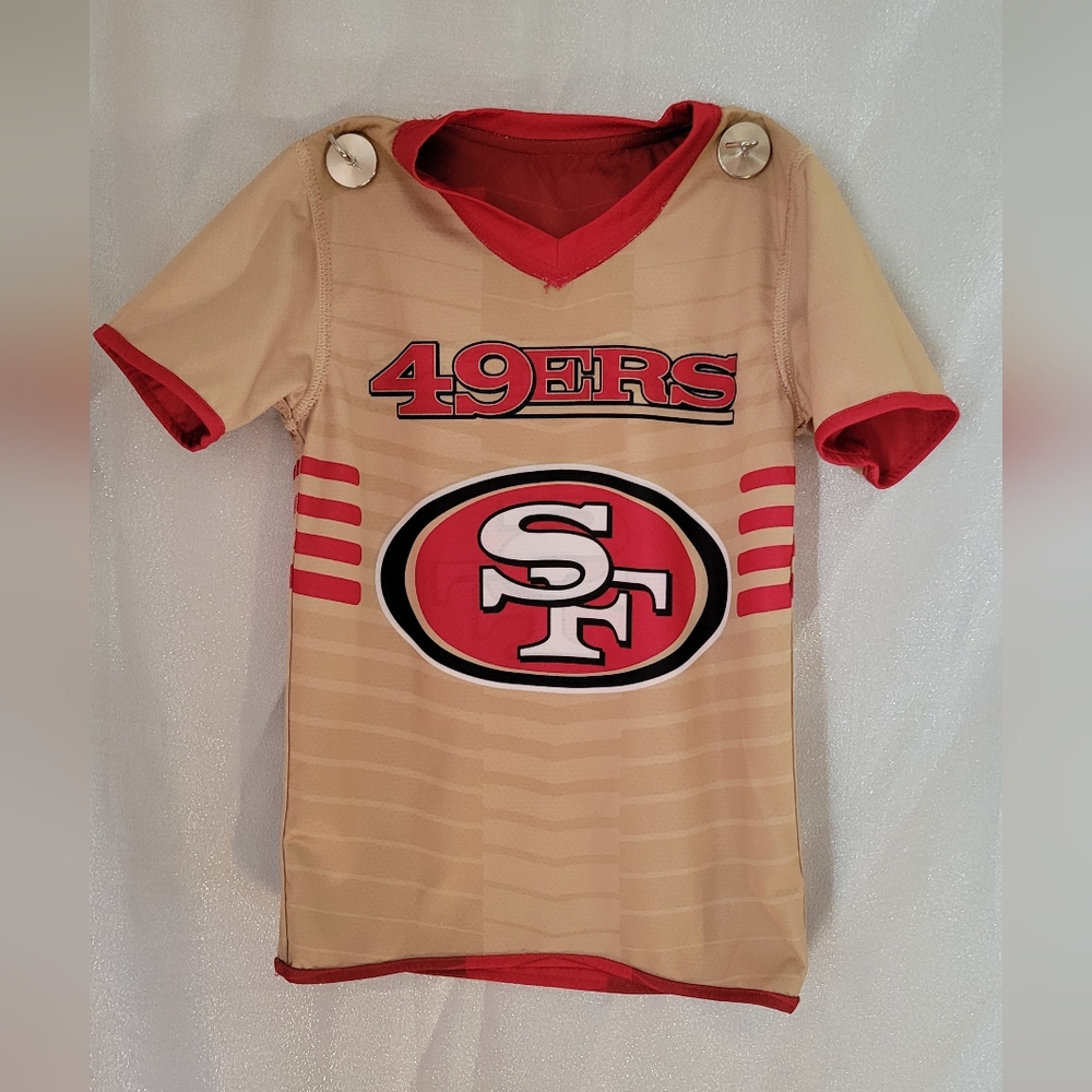 NFL San Francisco 49ers Beige and Red Kids Jersey